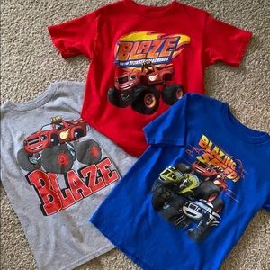 Set of 3 Boys Blaze T-shirts